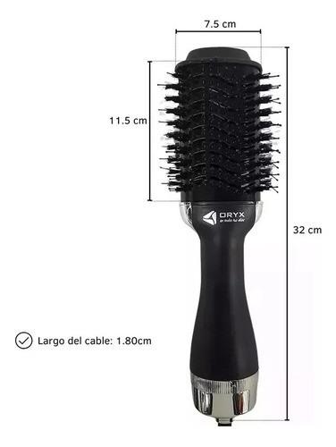 Cepillo Alisador Voluminizador Modelador Secador Cabello 3-1 1